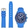 Stanchev Bands for Moonswatch WatchCurved No Gap Soft Silicone Strap for Omega X Swatch Speedmaster 20mm WatchSwatch Omega Moonswatch Speedmaster Replacement Strap Men Women Blue
