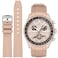 Stanchev Omega Swatch Speedmaster 20mm Watch Band No Gap Soft Silicone for Men and Women