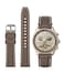 Stanchev Bands for Moonswatch WatchSoft Silicone Strap Compatible with Omega x Swatch MoonSwatch Speedmaster 20mm WatchQuick Release Waterproof Replacement Strap for Swatch Omega Men Women Brown