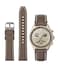 Stanchev Bands for Moonswatch WatchSoft Silicone Strap Compatible with Omega x Swatch MoonSwatch Speedmaster 20mm WatchQuick Release Waterproof Replacement Strap for Swatch Omega Men Women Brown