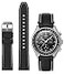 Stanchev Bands for Moonswatch WatchSoft Silicone Strap Compatible with Omega x Swatch MoonSwatch Speedmaster 20mm WatchQuick Release Waterproof Replacement Strap for Swatch Omega Men Women Black