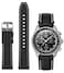Stanchev Bands for Moonswatch WatchSoft Silicone Strap Compatible with Omega x Swatch MoonSwatch Speedmaster 20mm WatchQuick Release Waterproof Replacement Strap for Swatch Omega Men Women Black
