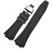 Korlexchi Quickrelease Strap Replacement Fluororubber Watch Band Compatible With GM5600 GM5600B Watchband Accessories Black strap Silver Buckle