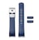 Crafter Blue CB10CB10F Curved End Watch Band Soft Rubber Strap Replacement for Seiko SkxSRPDxx 5 Sports 5 GMT Series
