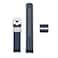 Crafter Blue CB13GMT 20MM Curved End Watch Band Rubber Strap Replacement for Seiko MM200 GMT SPB381 SPB383 SPB385 SBEJ009 SBEJ013 SBEJ011 Navy Blue
