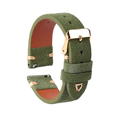 WOUKUP Quick Release Suede Leather Watch Bands Vintage Watchband for Men Watch Strap 18mm 19mm 20mm 21mm 22mm 24mm