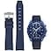 Danxancy Bands for Moonswatch WatchCurved End Rubber Watch Strap Compatible with Omega Swatch Moonswatch Speedmaster Planet Series Replacement Band for Men Women