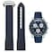 Danxancy Bands for Moonswatch WatchCurved End Rubber Watch Strap Compatible with Omega Swatch Moonswatch Speedmaster Planet Series Replacement Band for Men Women