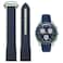 Danxancy Bands for Moonswatch WatchCurved End Rubber Watch Strap Compatible with Omega Swatch Moonswatch Speedmaster Planet Series Replacement Band for Men Women