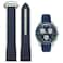 Danxancy Bands for Moonswatch WatchCurved End Rubber Watch Strap Compatible with Omega Swatch Moonswatch Speedmaster Planet Series Replacement Band for Men Women
