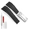 Wentokye Rubber Watchband For Rolex SUBMARINER GHOST DATEJUST OYSTERPERTUAL DAYTONA YACHTMASTER Deployment Buckle 20mm Rolex Rubber Strap Replacement Silver Buckle