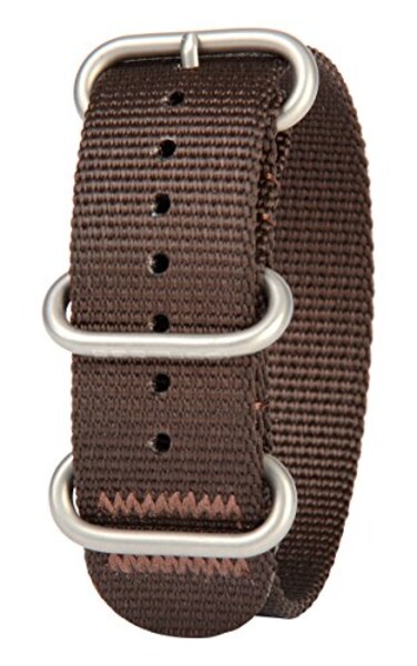 BERTUCCI Nylon Watch Band 22mm Field Brown