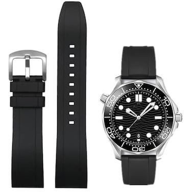 Niziruoup Watch Band Quick Release Fluororubber 19mm 20mm 21mm 22mm Soft Durable Universal FKM Rubber Replacement Band Strap for Men Women