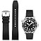 Niziruoup Watch Band Quick Release Fluororubber 19mm 20mm 21mm 22mm Soft Durable Universal FKM Rubber Replacement Band Strap for Men Women