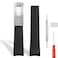 Wentokye 20mm 21mm 22mm Rubber Watch Band for Rolex Watch Strap Soft Curved Replacement Strap for Men Women 20mm black