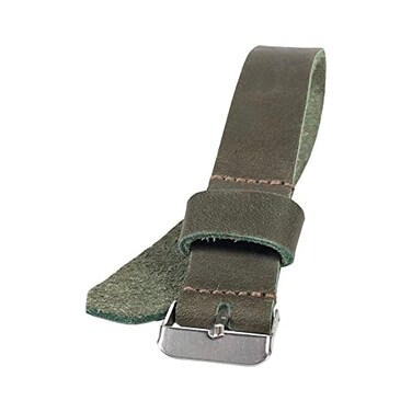 HideDrink Hide Drink Wristwatch Strap Replacement 20mm Release Watch Band Replacement Bracelet Full Grain Leather Handmade Dark Jade