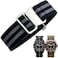 Danxancy French Troops Paratrooper WatchbandMilitary Elastic Nylon Watch Strap with HookandLoop for Men Women Silver Black Buckle 182022mm