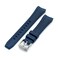 MiLTAT Wheels FKM Rubber Watch Band compatible with Orient Kamasu Quick Release 22mm Navy Blue