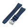 MiLTAT Wheels FKM Rubber Watch Band compatible with Orient Kamasu Quick Release 22mm Navy Blue