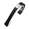 MiLTAT 20mm Quick Release Black FKM Rubber Watch Strap Butterfly Deployant Clasp Dualridge