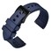 ANNEFIT Premium Silicone Watch Band Quick Release Fluoro Rubber Strap 21mm with Black Buckle Blue