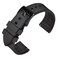 ANNEFIT Premium Silicone Watch Band Quick Release Fluoro Rubber Strap 23mm with Black Buckle Black