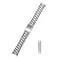 TOMIYOY Curved End 18MM 19MM 20MM Brush Polish Solid Stainless Steel President Watch Strap Band Fit For Rlx Skx Mechanical watch 20mm Silver