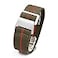 NIBD 60s French Troops Parachute Special Elastic Nylon Watch Band Mans Universal HookandLoop Nylon Strap 202122mm 20mm Green with Red