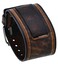 Nemesis INBS 24mm Lug Width Wide Brown Leather Cuff Wrist Watch Band