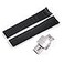 Wentokye 21mm Watch band Suitable for Patek Philippe Aquanaut 5164A 5167A Replacement PP Curved Lug End Rubber StrapBlack
