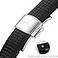 Wentokye 21mm Watch band Suitable for Patek Philippe Aquanaut 5164A 5167A Replacement PP Curved Lug End Rubber StrapBlack