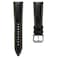 WatchGecko Tenby Classic Padded Genuine Leather QR Watch Strap Black 20mm