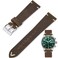 Niziruoup 22mm Watch Bands Genuine Leather Quick Release Vintage Crazy Horse Oiled Full Grain Leather Wristband Strap Replacement Band for Men Bracelet Choose of Width19mm 20mm 21mm 22mm Brown
