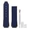 SANDEIN 25mm Watch Band Compatible with 25x19x22mm Soft Silicone Rubber Replacement Watch Straps