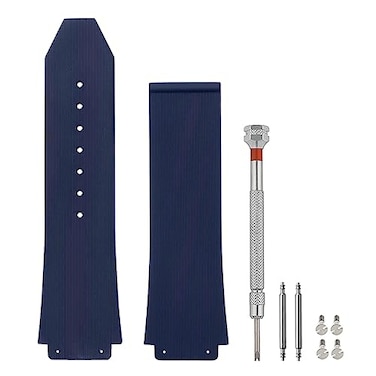 SANDEIN 25mm Watch Band Compatible with 25x19x22mm Soft Silicone Rubber Replacement Watch Straps