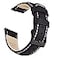 Ritche Quick Release Leather Watch Band 18mm 19mm 20mm 21mm 22mm 23mm 24mm Leather Watch Strap Black White Black 22 mm Classic
