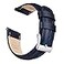 Ritche Quick Release Leather Watch Band 18mm 19mm 20mm 21mm 22mm 23mm 24mm Leather Watch Strap Dark Blue Silver 22 mm Vintage