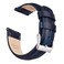 Ritche Quick Release Leather Watch Band 18mm 19mm 20mm 21mm 22mm 23mm 24mm Leather Watch Strap Dark Blue Silver 22 mm Vintage