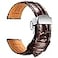 REZERO Leather Watch Bands for Men Quick Release Watch Straps Luxury Italian Alligator Grain Embossed Band Replacements 19mm 20mm 21mm 22mm