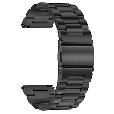 TStrap Metal Watch Band for Men Black Stainless Steel Watch Bands for Women Brushed Solid Quick Release Smart Watch Strap Replacement Bracelet Clasp 16mm 18mm 19mm 20mm 21mm 22mm 24mm