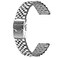 SINAIKE 20mm 3D Stainless Steel Watch Band Engineer Solid Screw Fixed Link Double Locking Clasps Quick Release Replacement Bracelet for Women Men Silver