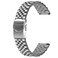 SINAIKE 20mm 3D Stainless Steel Watch Band Engineer Solid Screw Fixed Link Double Locking Clasps Quick Release Replacement Bracelet for Women Men Silver