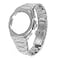 Hontao GA2100 5rd Model Home Oak All Metal Bezel Strap Simple Style Inone Watch Bands For GA21002110 Accessories Silver with crown