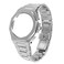 Hontao GA2100 5rd Model Home Oak All Metal Bezel Strap Simple Style Inone Watch Bands For GA21002110 Accessories Silver with crown