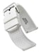 STUNNING SELECTION Alpine Sporty Silicone Watch Band Waterproof Quick Release Rubber Watch Strap White Lightweight Adjustable Silicone Watch Band Man 22mm Rubber Watch Strap Compatible with Regular Sm