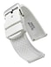 STUNNING SELECTION Alpine Sporty Silicone Watch Band Waterproof Quick Release Rubber Watch Strap White Lightweight Adjustable Silicone Watch Band Man 22mm Rubber Watch Strap Compatible with Regular Sm