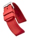 STUNNING SELECTION Alpine Sporty Silicone Watch Band Waterproof Quick Release Rubber Watch Strap Red Lightweight Adjustable Silicone Watch Band Man 20mm Rubber Watch Strap Compatible with Regular Smar