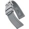 STUNNING SELECTION Alpine Sporty Silicone Watch Band Waterproof Quick Release Rubber Watch Strap Grey Lightweight Adjustable Silicone Watch Band Man 20mm Rubber Watch Strap Compatible with Regular Sma