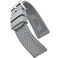 STUNNING SELECTION Alpine Sporty Silicone Watch Band Waterproof Quick Release Rubber Watch Strap Grey Lightweight Adjustable Silicone Watch Band Man 20mm Rubber Watch Strap Compatible with Regular Sma