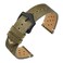 ANNEFIT Vintage Leather Watch Strap 22mm Quick Release Replacement Band for Men and Women with Black Buckle Green